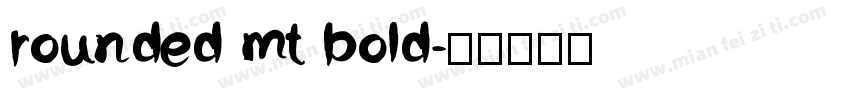 rounded mt bold字体转换